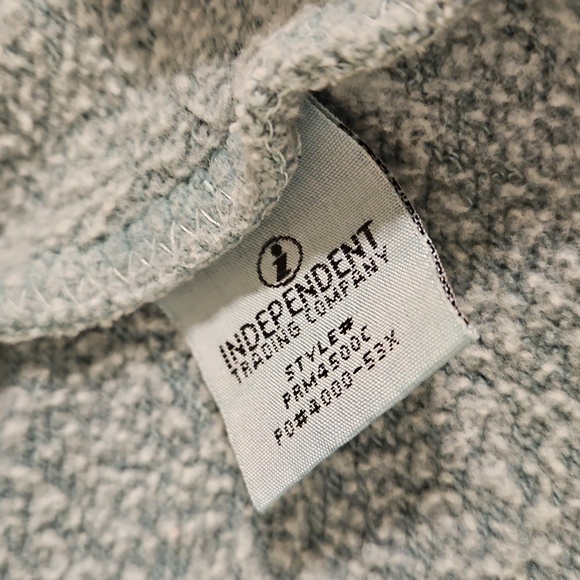 Men's Blue Graphic Hoodie - Picture 4 of 7